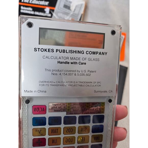 NEW Vintage The Educator Scientific Calculator Keeper TI30 Overhead Projector - Picture 6 of 6